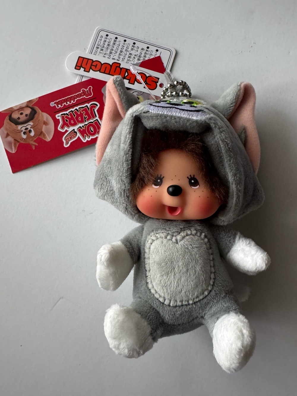 Monchhichi Tom and Jerry Plush Keychain Bag Charm